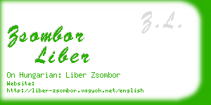 zsombor liber business card